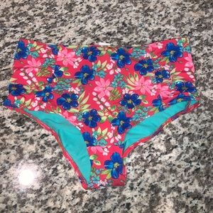 High waisted bikini bottom